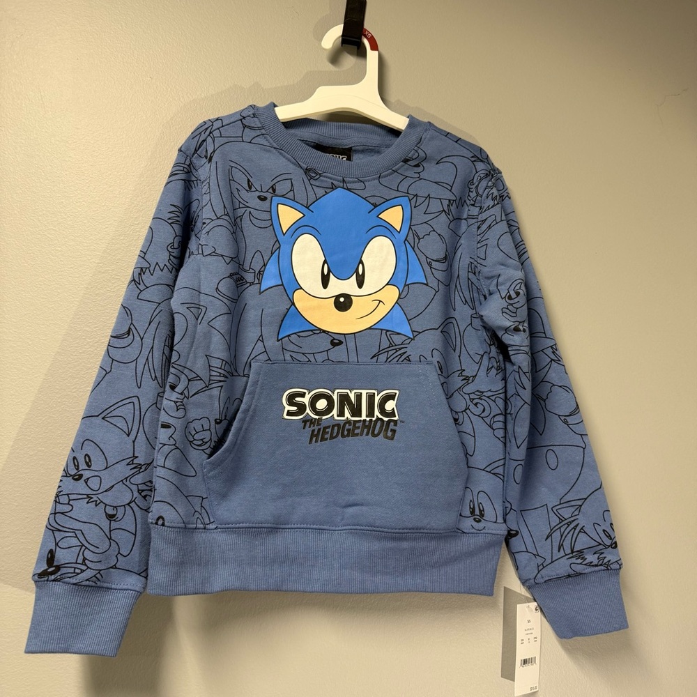 Sonic the Hedgehog Blue Graphic Sweatshirt
